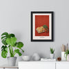 Fresh Pasta Print framed on a living room wall