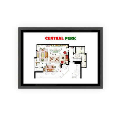 Friends Central Perk TV Show Floor Plan - Poster Kingz