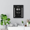 Froch v Groves 2 2014 Boxing Poster print framed on a living room wall