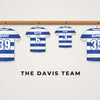 Personalised Family Football Shirt Print - design detail