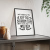Framed Funny Aim Bathroom Print Toilet Humour print