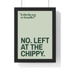 Funny Amarillo lyric print in a black frame