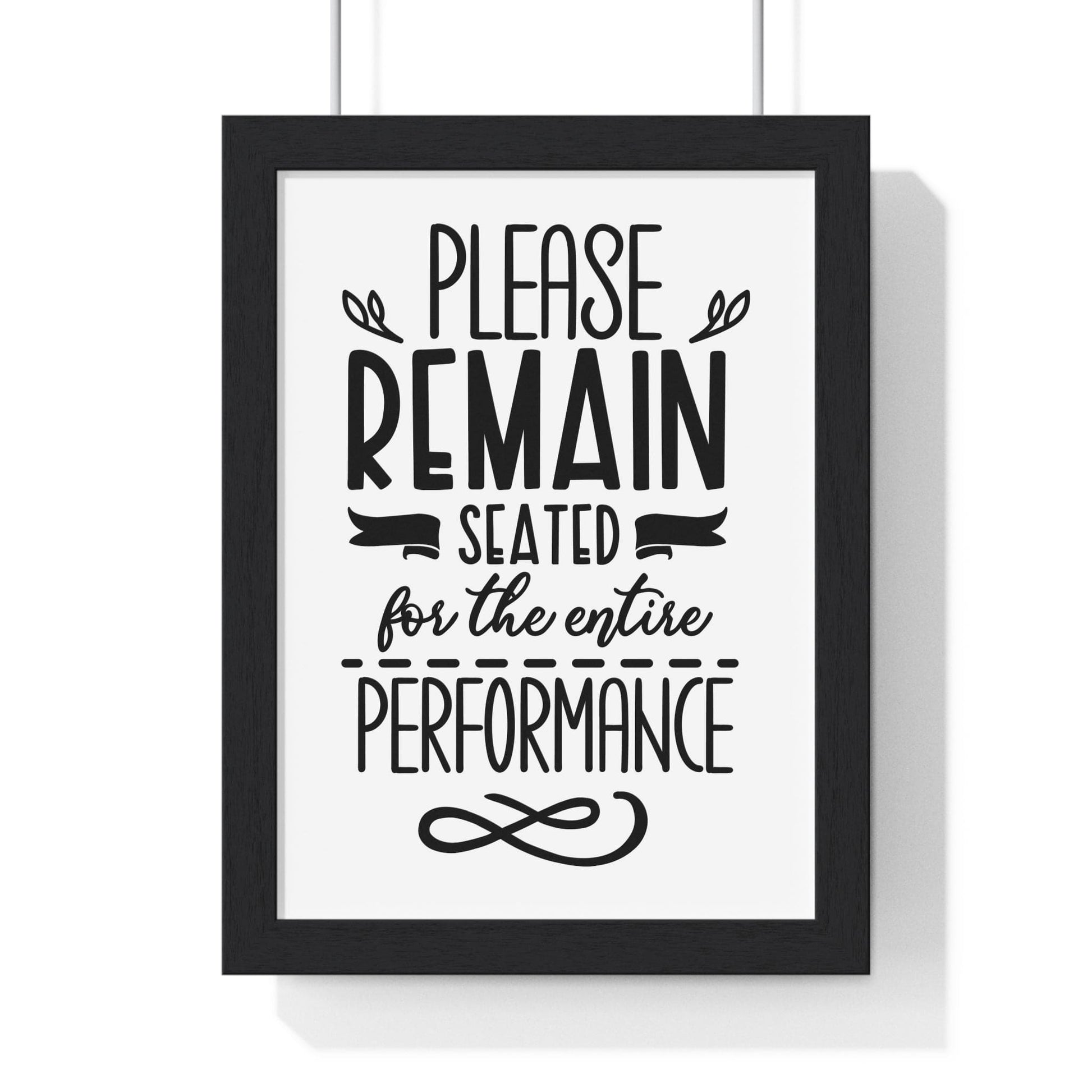 Framed Funny Bathroom Performance Print Guest Toilet print