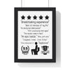 Framed Funny Bathroom Reviews Toilet print