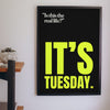 Funny Bohemian Rhapsody lyric print framed on a wall