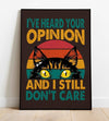 Framed Funny Cat meme poster