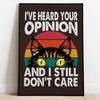Framed Funny Cat meme poster
