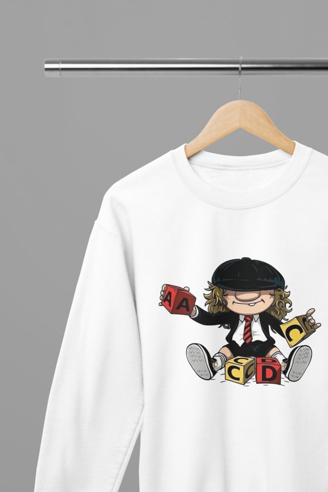 Funny Child ACDC ABC Building Blocks T-Shirt/Sweatshirt - Poster Kingz