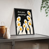 Framed Funny Duck - Cheeky Bathroom With Bold Toilet Humour Print print