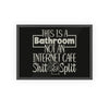 Framed Funny Internet Cafe Bathroom Print Toilet print
