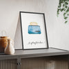 Framed Funny Kitchen - It's Getting Hot in Here Print print