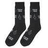 Funny Middle Finger Socks - Black Rude Statement Crew crew socks