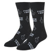 Funny Middle Finger Socks - Black Rude Statement Crew crew socks