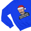 Funny Roy Keane Christmas Sweatshirt & T-Shirt | Santa Parody Jumper - Poster Kingz - Sweatshirt - S - Blue