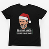 Black t-shirt with Roy Keane Christmas Sweatshirt & Santa Parody Jumper
