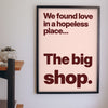 Funny We Found Love lyric print framed on a wall