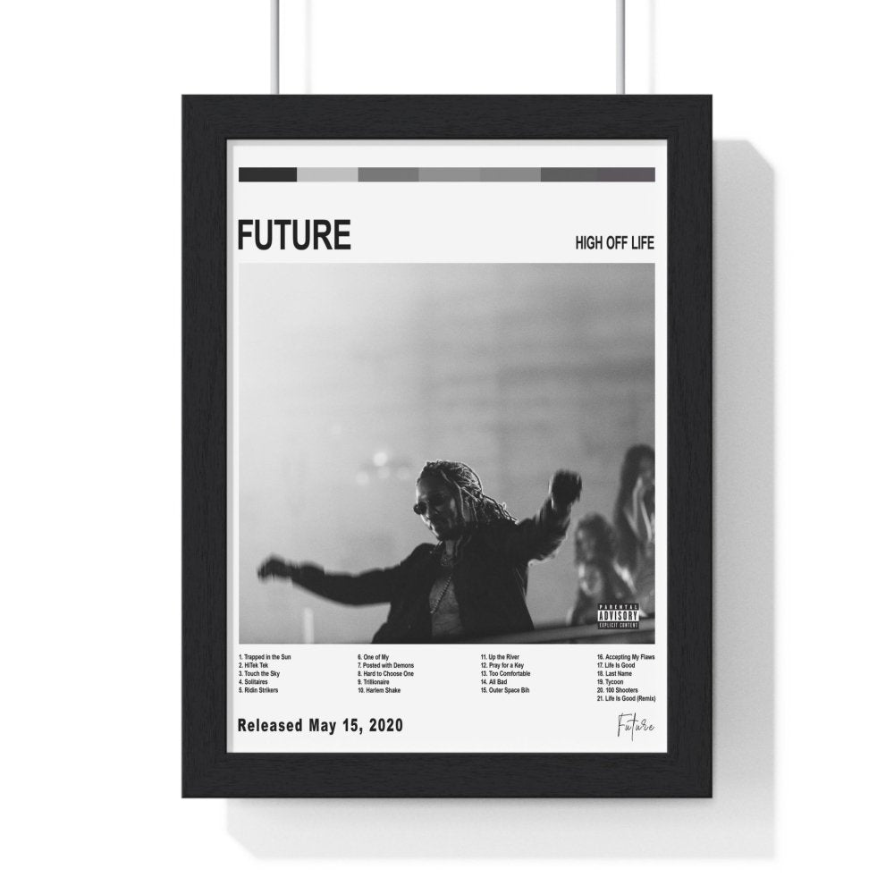 Future Album Cover Poster - Poster Kingz - A5 (unframed) - High Off Life - White