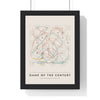 Game of the Century Chess print framed in a black frame, ready to hang