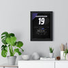 Gary Anderson World Darts Final 2015 Darts Poster - 7-6 v Phil Taylor Shirt Print framed on a living room wall