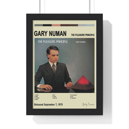 Gary Numan - The Pleasure Principle Album Cover Poster - Poster Kingz - A5 (unframed) - Vintage - 