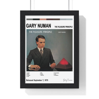 Gary Numan - The Pleasure Principle Album Cover Poster - Poster Kingz - A5 (unframed) - Vintage - 