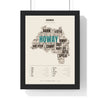 Geordie Sayings Print in a black frame