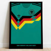 Framed Germany 1988-90 Football poster wall display