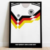 Framed Germany 1988-90 Football poster close-up