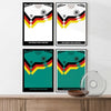 Framed Germany 1988-90 Football poster