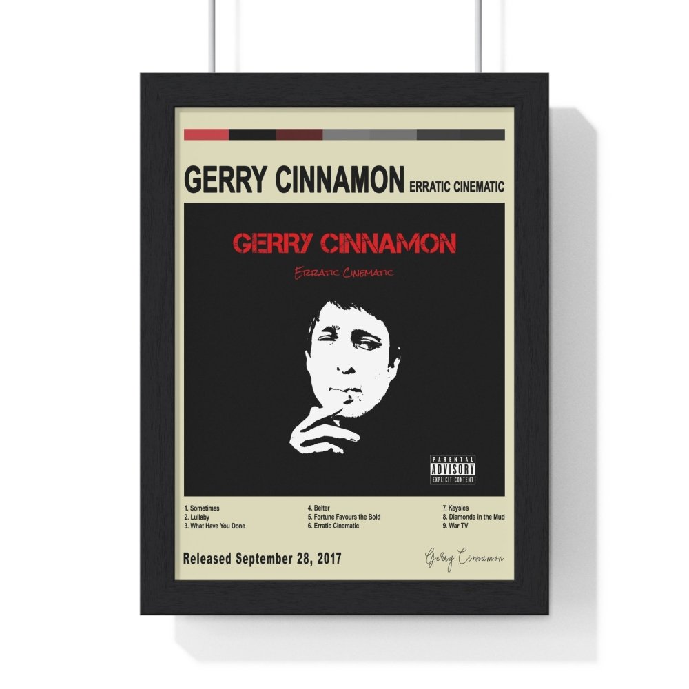 Gerry Cinnamon - Erratic Cinematic Album Poster - Poster Kingz