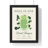 Personalised Hole in One Golf Print - framed print