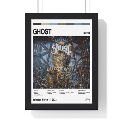 Ghost Album Cover Poster - Poster Kingz - A5 (unframed) - Impera - White