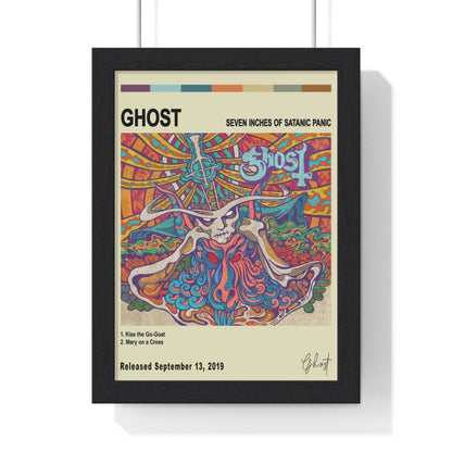 Ghost Album Cover Poster - Poster Kingz - A5 (unframed) - Seven Inches of Satanic Panic - Vintage