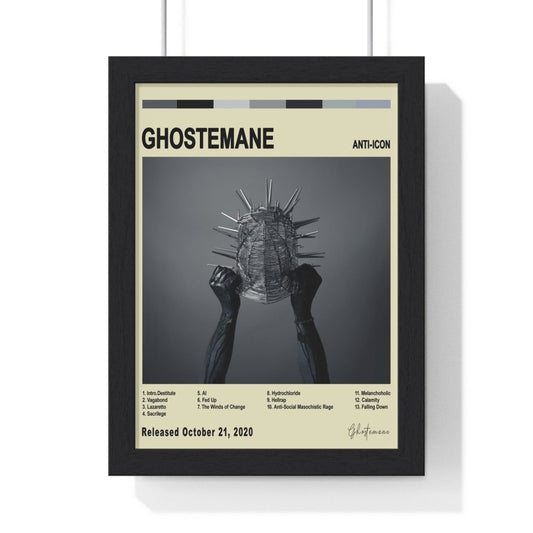 Ghostemane - ANTI - ICON Album Cover Poster - Poster Kingz - A5 (unframed) - Vintage - 