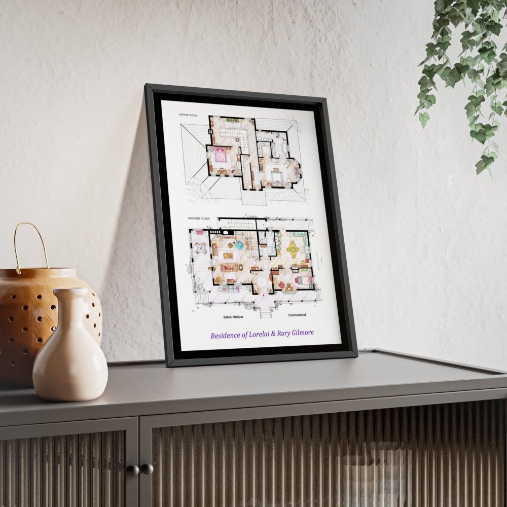 Gilmore Girls FloorPlan Poster - Iconic TV Show Blueprint Art - Poster Kingz - A5 (Unframed) - 