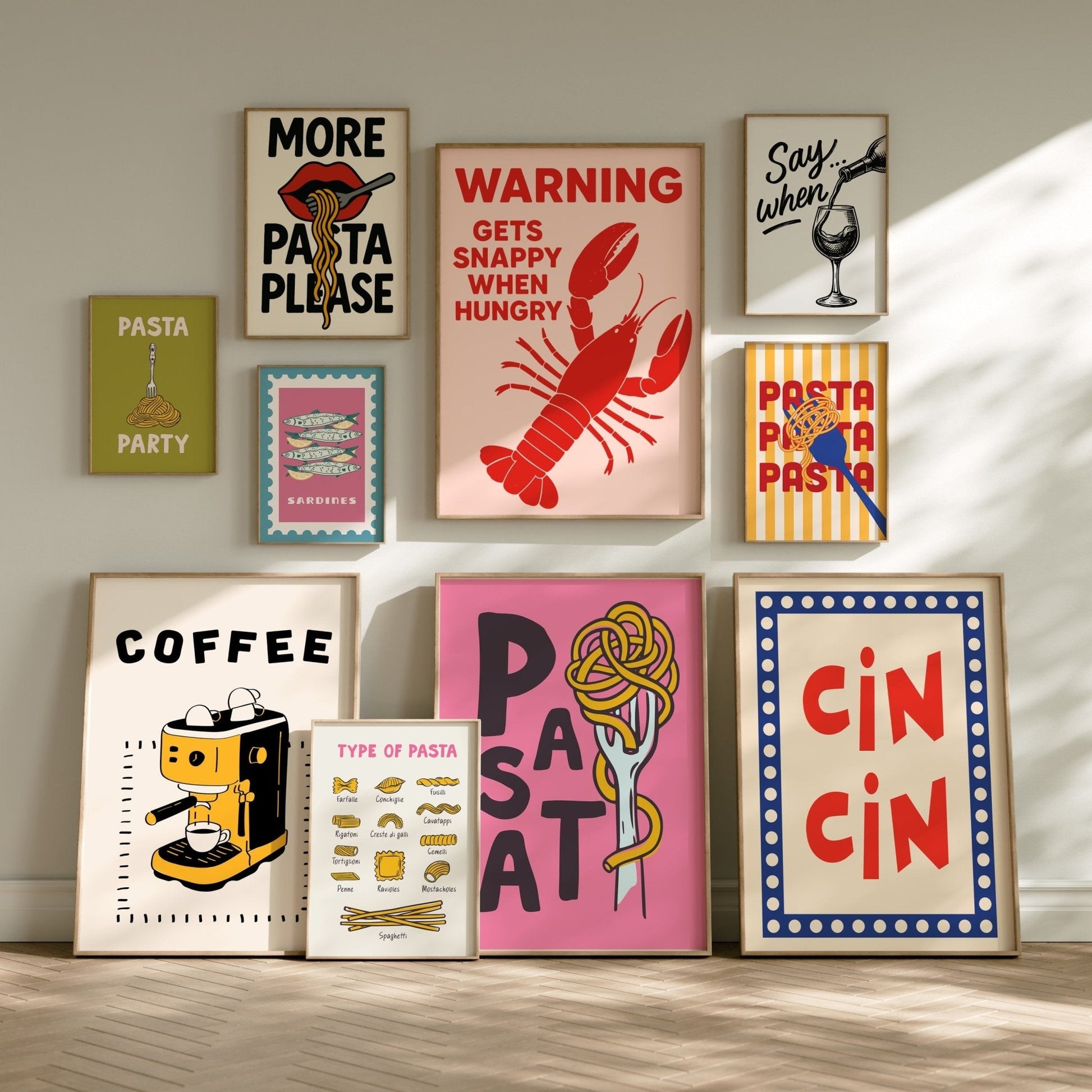 Framed Gin and Tonic - Minimalist Cocktail Print Home Bar print wall display