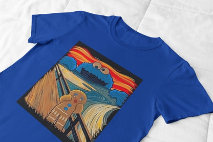 Gingerbread Cookie Monster The Scream T-Shirt/Sweatshirt - Poster Kingz