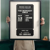 Personalised Concert Ticket Print - Lifestyle - held up in a bright room