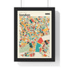 Personalised city map print custom mosaic street map poster by Poster Kingz