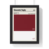 Gloucester Rugby Colour Swatch Poster