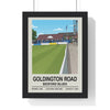Framed Goldington Road Bedford Blues Stadium poster