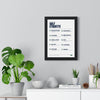 Golf Etiquette print framed on a living room wall