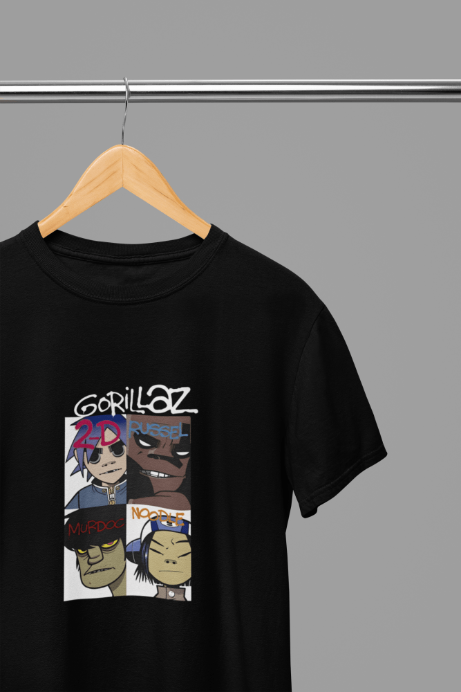 Gorillaz T-Shirt/Sweatshirt - Poster Kingz - S - Design 1 T-Shirt - Black