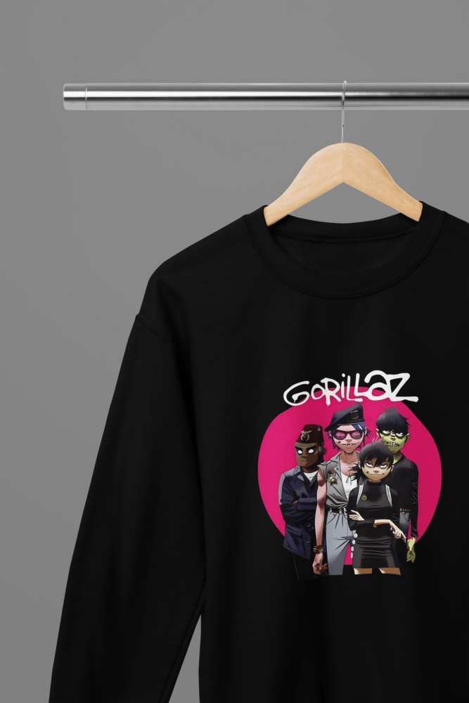 Gorillaz T-Shirt/Sweatshirt - Poster Kingz - S - Design 2 Sweatshirt - Black