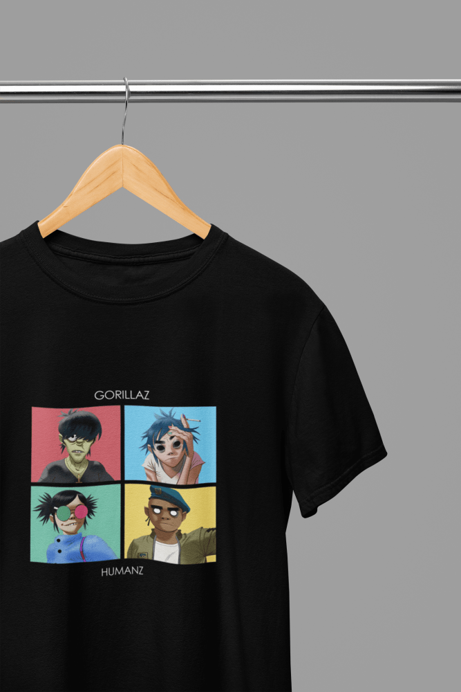 Gorillaz T-Shirt/Sweatshirt - Poster Kingz - S - Design 3 T-Shirt - Black