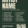 Personalised Gig Poster - design detail