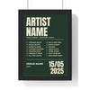 Personalised Gig Poster - framed print