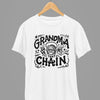 Black t-shirt with Grandma Gave Me That Chain Quote Friday Movie /Sweatshirt back view