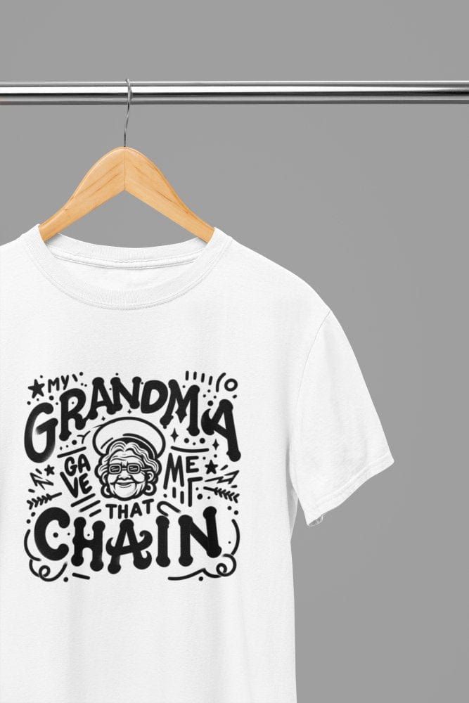 Black t-shirt with Grandma Gave Me That Chain Quote Friday Movie /Sweatshirt