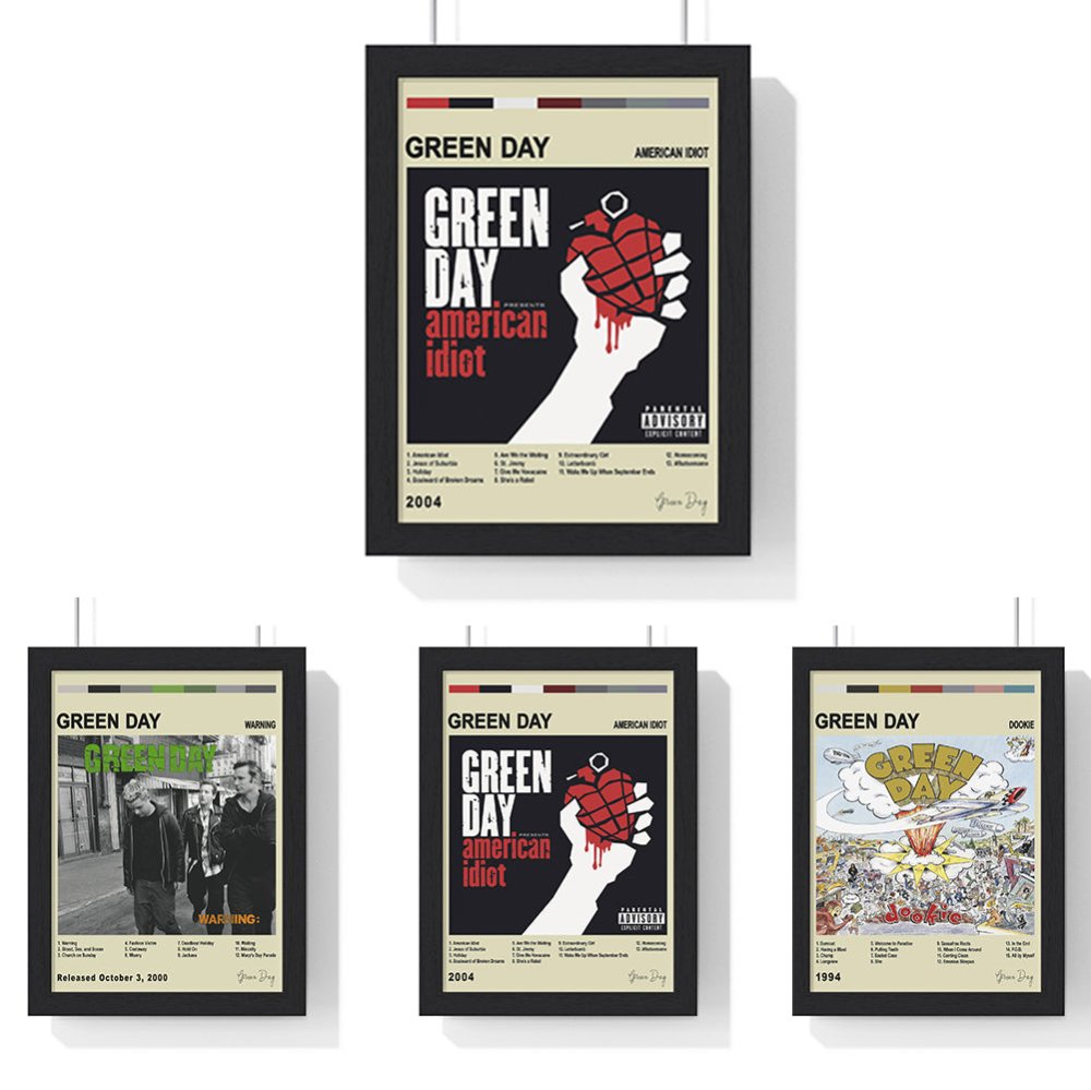 Green Day Collection Album Poster - Poster Kingz